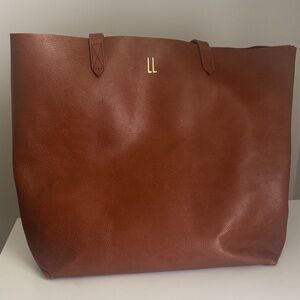 Madewell The Transport Tote in Cognac Brown